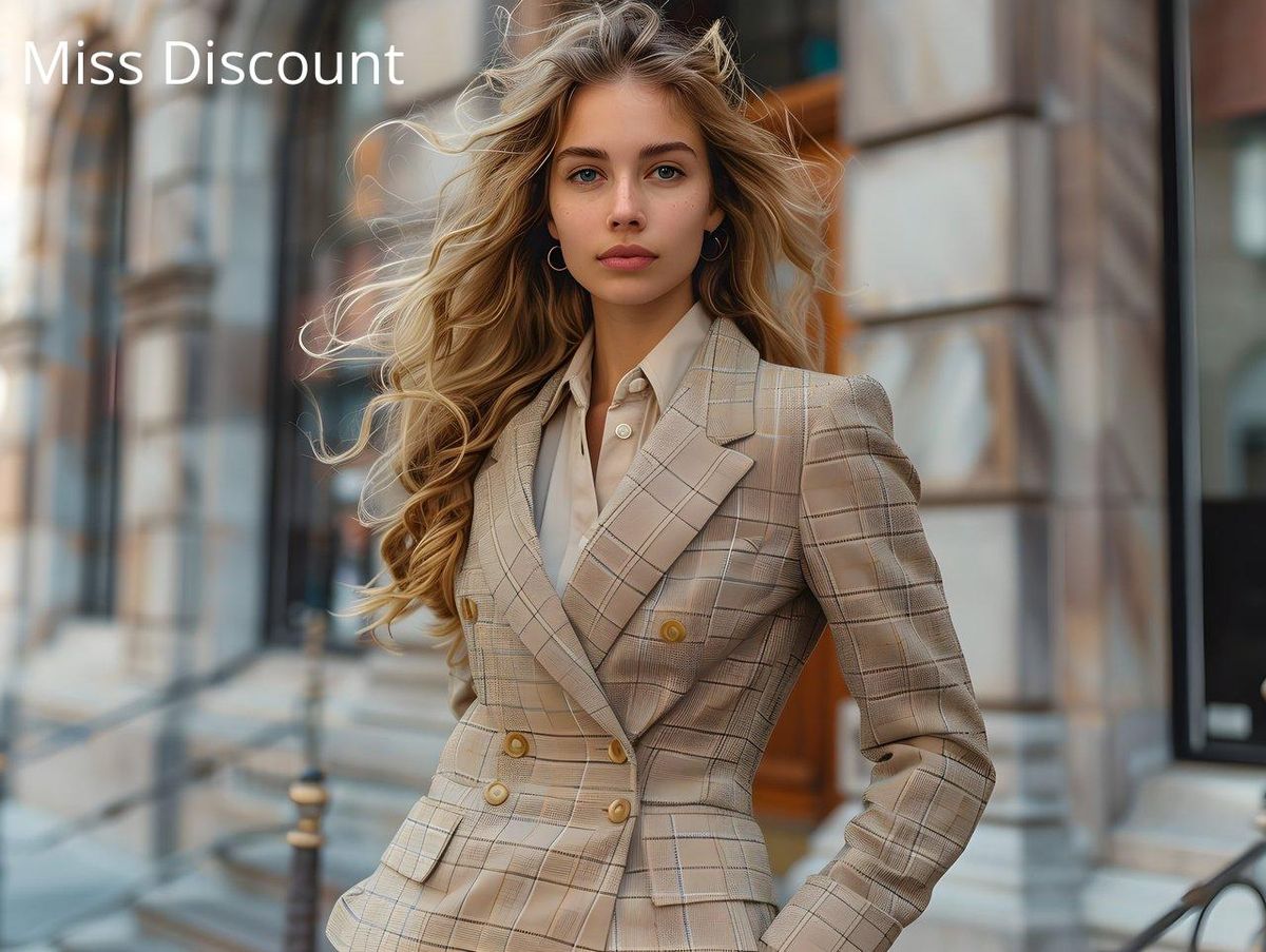 Blazer à carreaux aux épaules affirmées : le tailoring renversant du printemps 2025.