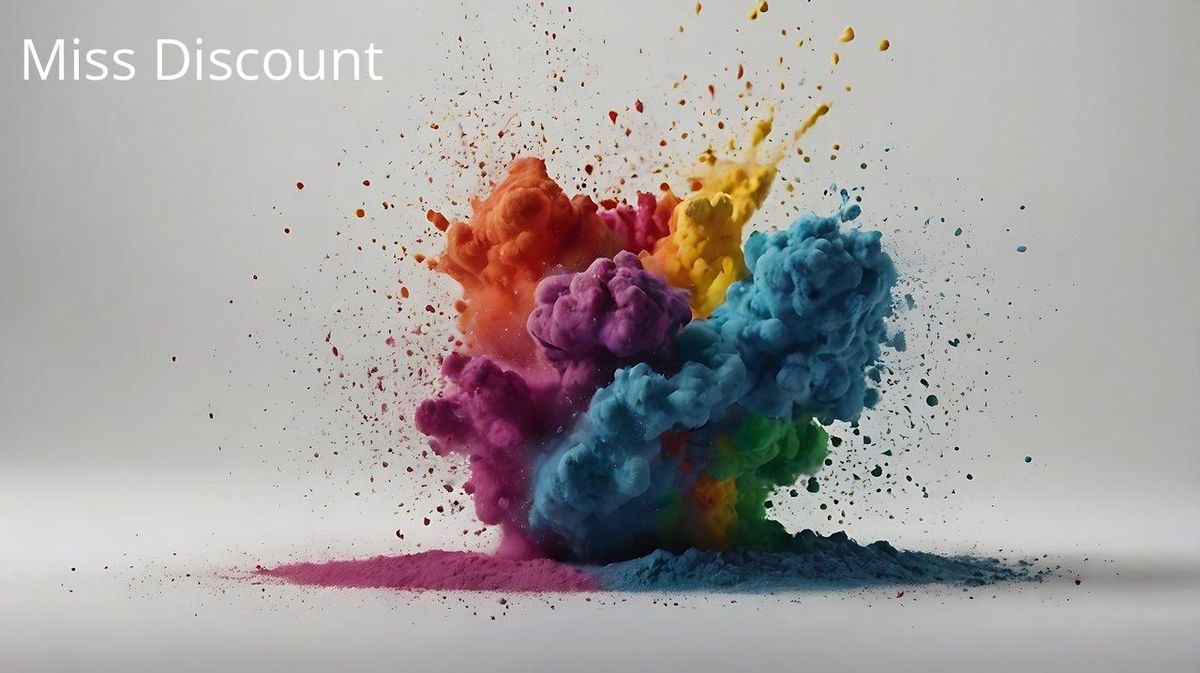 Explosion de couleurs vives révélant l'impact visuel sur la silhouette des collants.