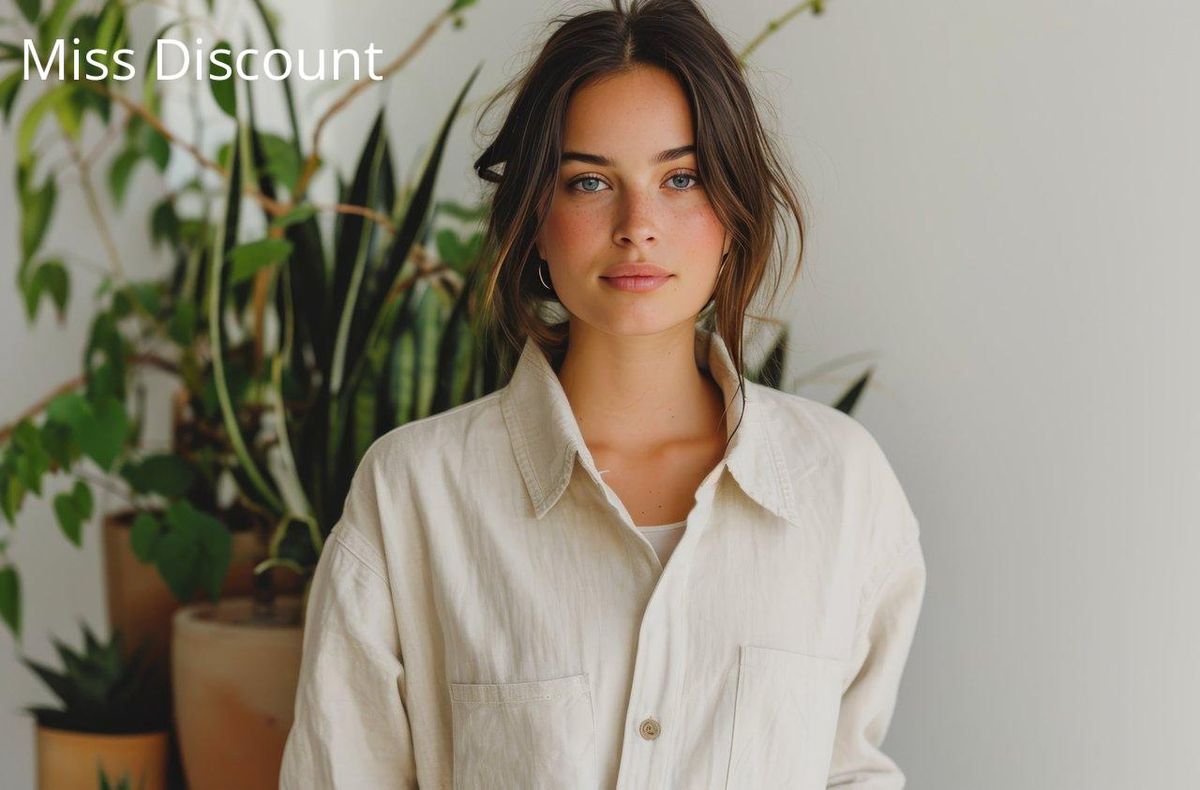 Top en lin naturel : confort et chic, parfait pour des looks frais cet été.