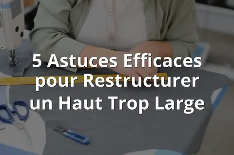 5 Astuces Efficaces pour Restructurer un Haut Trop Large