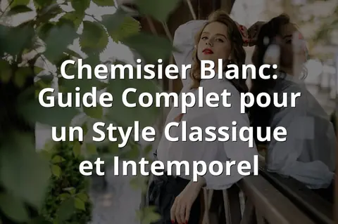 Chemisier Blanc: Guide Complet pour un Style Classique et Intemporel