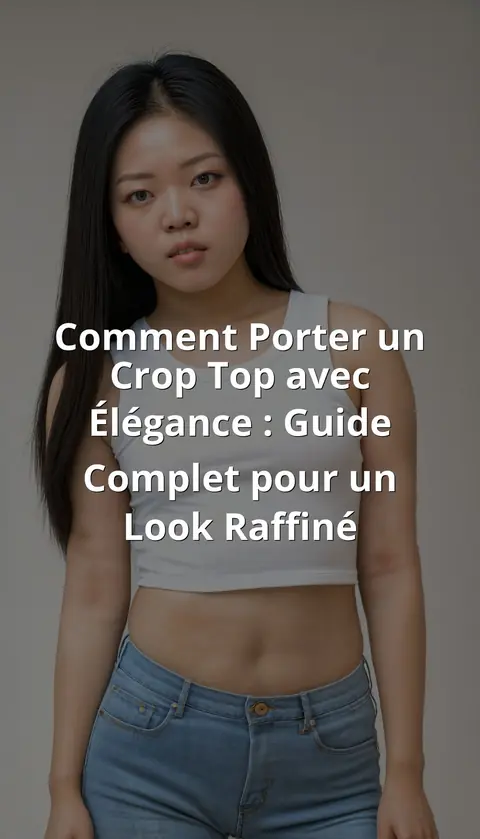 Comment Porter un Crop Top avec Élégance : Guide Complet pour un Look Raffiné