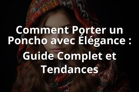 Comment Porter un Poncho avec Élégance : Guide Complet et Tendances