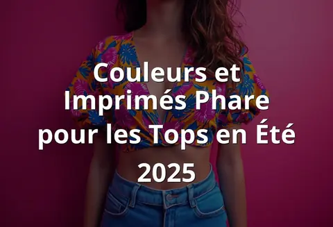 Couleurs et Imprimés Phare pour les Tops en Été 2025