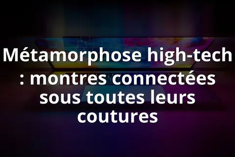 Métamorphose high-tech : montres connectées sous toutes leurs coutures