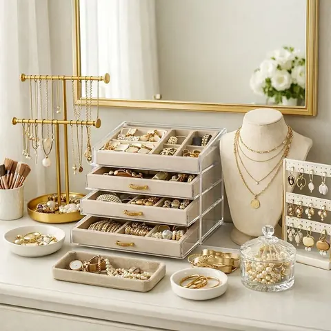 Organiser ses bijoux fantaisie : solutions économiques pour 30 pièces