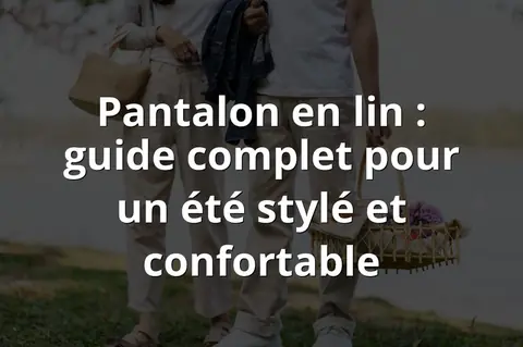 Pantalon en lin : guide complet pour un été stylé et confortable