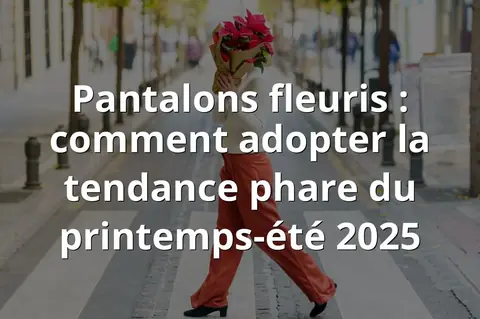 Pantalons fleuris : comment adopter la tendance phare du printemps-été 2025