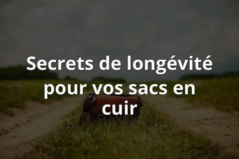 Secrets de longévité pour vos sacs en cuir