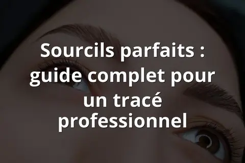 Sourcils parfaits : guide complet pour un tracé professionnel