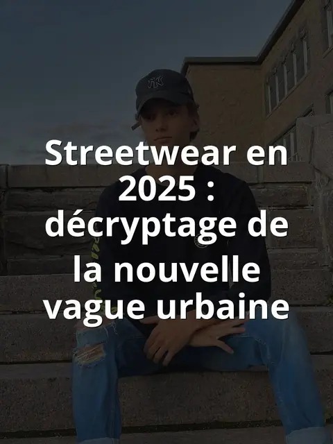 Streetwear en 2025 : décryptage de la nouvelle vague urbaine