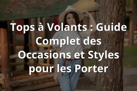 Tops à Volants : Guide Complet des Occasions et Styles pour les Porter