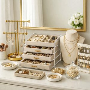 Lire la suite à propos de l’article Organiser ses bijoux fantaisie : solutions économiques pour 30 pièces